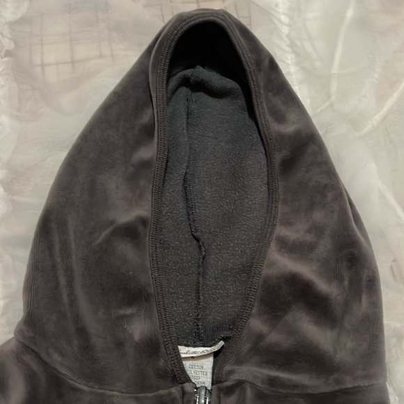 Charlotte Russe Y2K Velour Zip Up Hoodie Small - Picture 4 of 12
